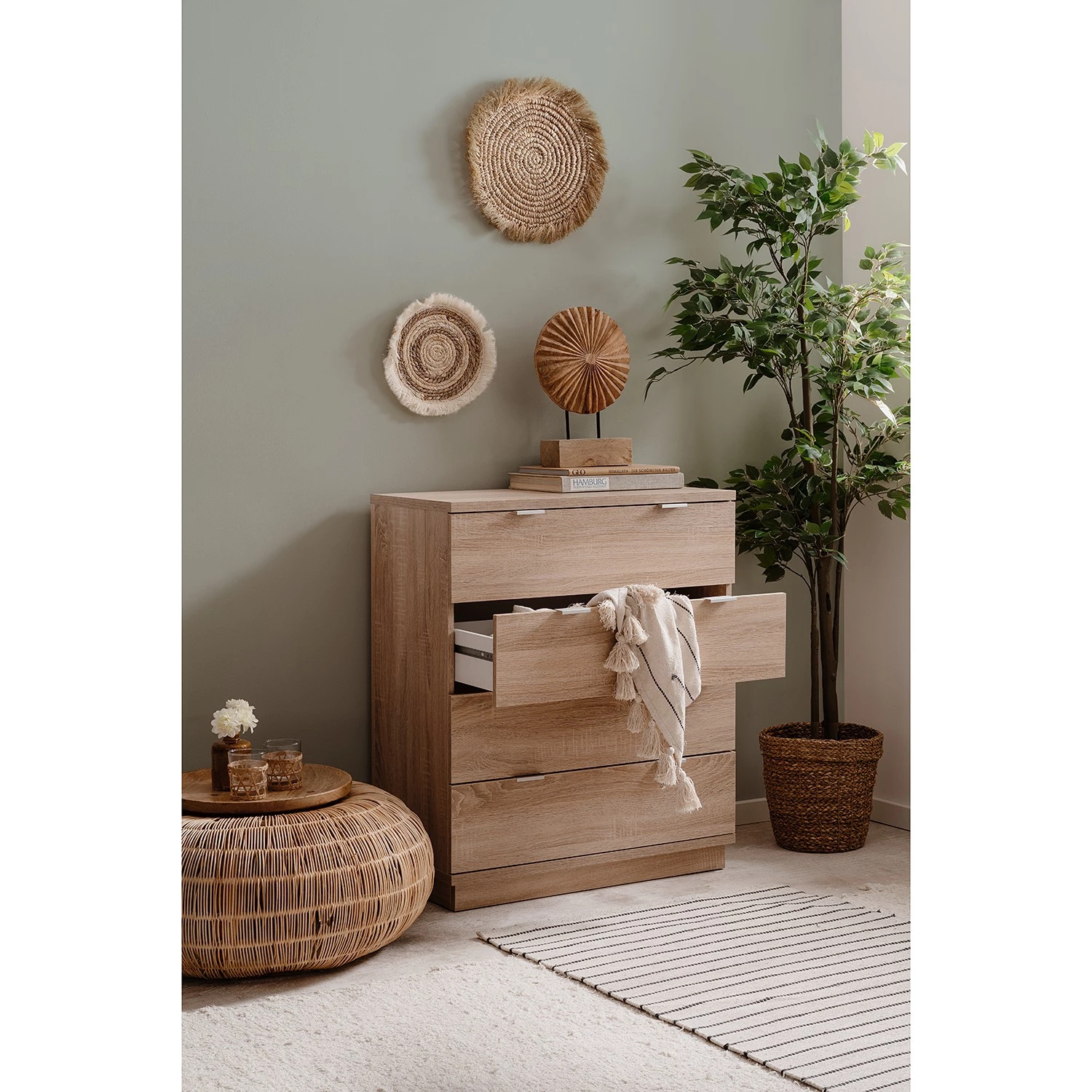 Loftscape Buffet Alcester II - Imitation chêne Sonoma 4 Loftscape Buffet Alcester II - Imitation chêne Sonoma – Image 4