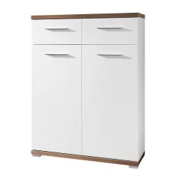 Germania Commode d'entrĂ©e Texture - Blanc / Imitation chĂȘne de Sonoma