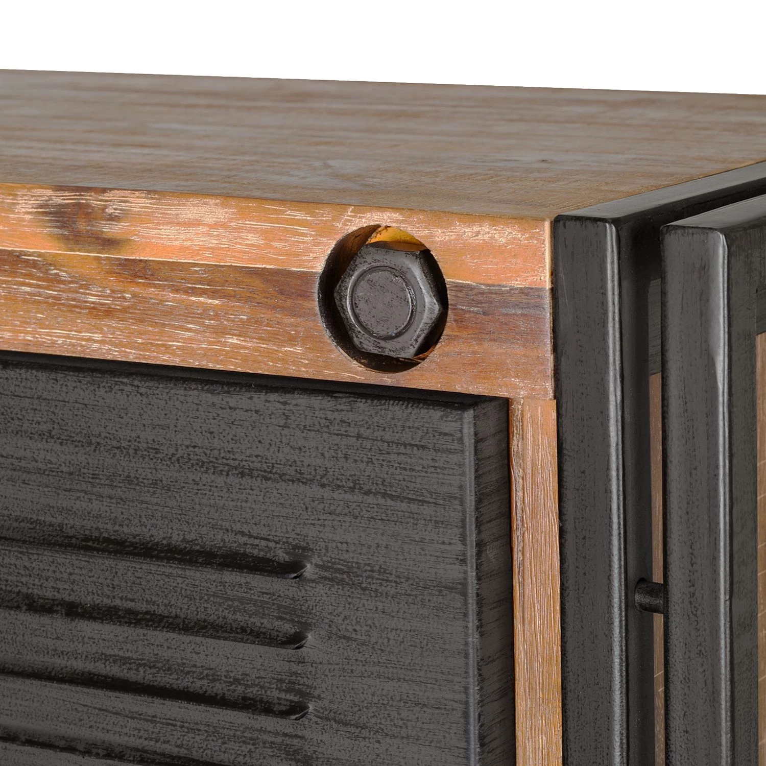 Ars manufacti Commode haute Manchester - Acacia massif / Métal 9 Ars manufacti Commode haute Manchester - Acacia massif / Métal – Image 9