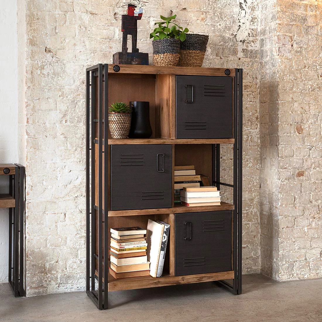 Ars manufacti Commode haute Manchester - Acacia massif / Métal 4 Ars manufacti Commode haute Manchester - Acacia massif / Métal – Image 4