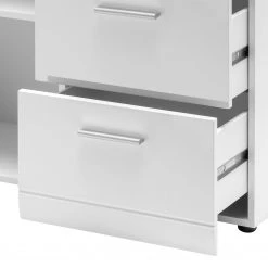 Germania Commode Adana - Blanc brillant -Commodes Soldes kommode adana hochglanz weiss 5151936