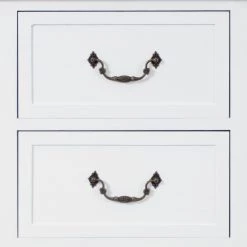 Maison Belfort Buffet Bellfield - Hauteur : 77 cm 9 Maison Belfort Buffet Bellfield - Hauteur : 77 cm -Commodes Soldes kommode bellfield paulownia massiv weiss 77 cm 4347372