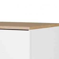 Tenzo Commode Dot II - Partiellement en chêne massif -Commodes Soldes kommode dot ii eiche teilmassiv weiss 5007928