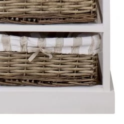 Maison Belfort Buffet Elven IV - Paulownia massif - Blanc / Marron -Commodes Soldes kommode elven iv paulownia massiv weiss 4347412