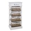 Maison Belfort Buffet Elven IV - Paulownia massif - Blanc / Marron
