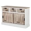 Maison Belfort Commode Beach House N0.01 - 3 tiroirs / 2 portes coulissantes - Style industriel