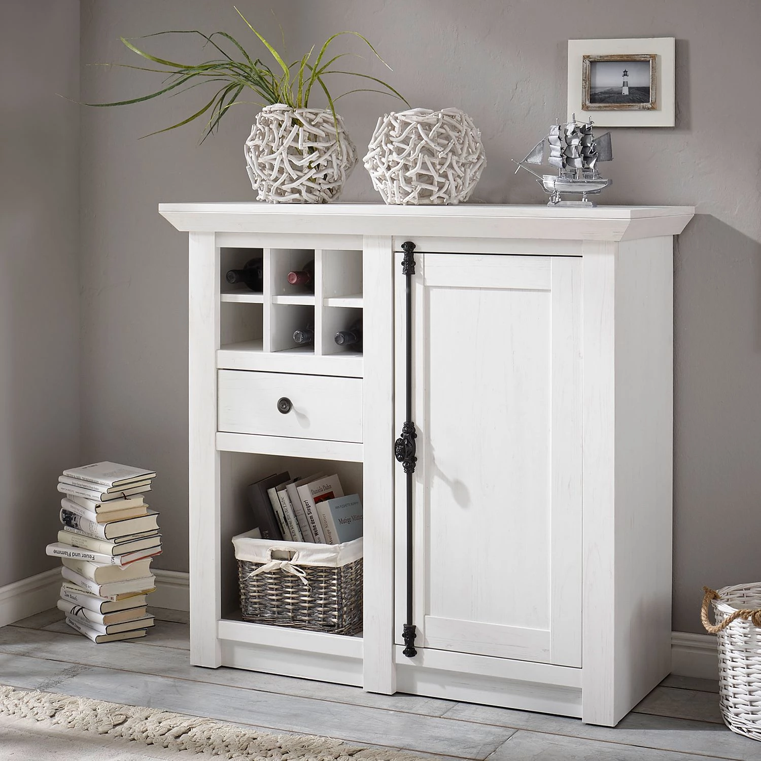 Maison Belfort Buffet Geestland II - Imitation pin blanc 2 Maison Belfort Buffet Geestland II - Imitation pin blanc – Image 2