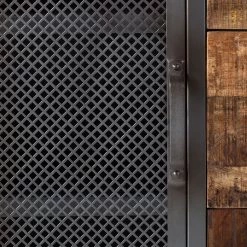 Ars manufacti Buffet Hunter I - Manguier massif / Métal - Manguier / Gris bleu -Commodes Soldes kommode hunter i mango massiv metall mango blaugrau 4845696