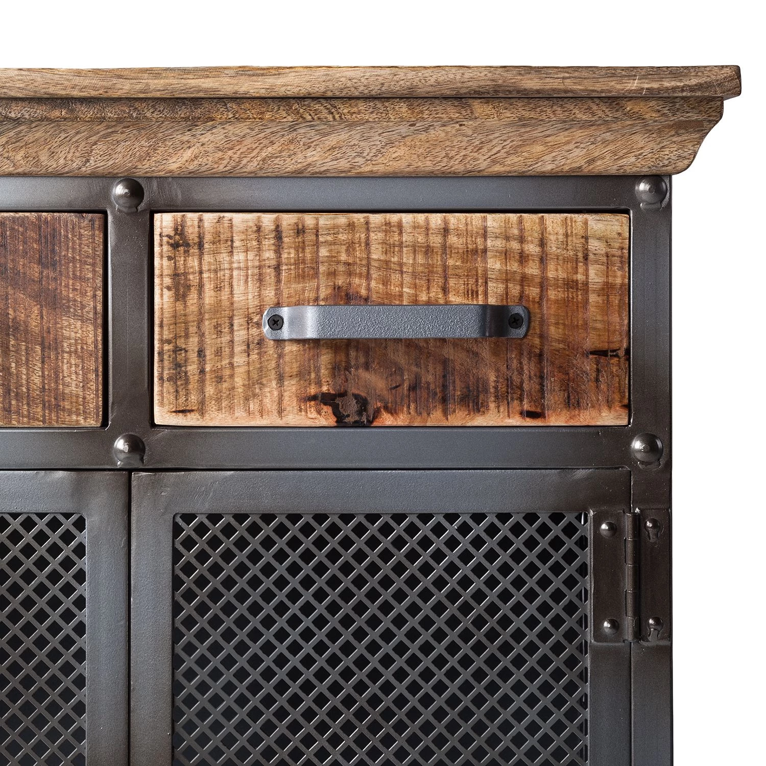 Ars manufacti Buffet Hunter II - Métal / Manguier massif- Manguier / Gris bleu 7 Ars manufacti Buffet Hunter II - Métal / Manguier massif- Manguier / Gris bleu – Image 7