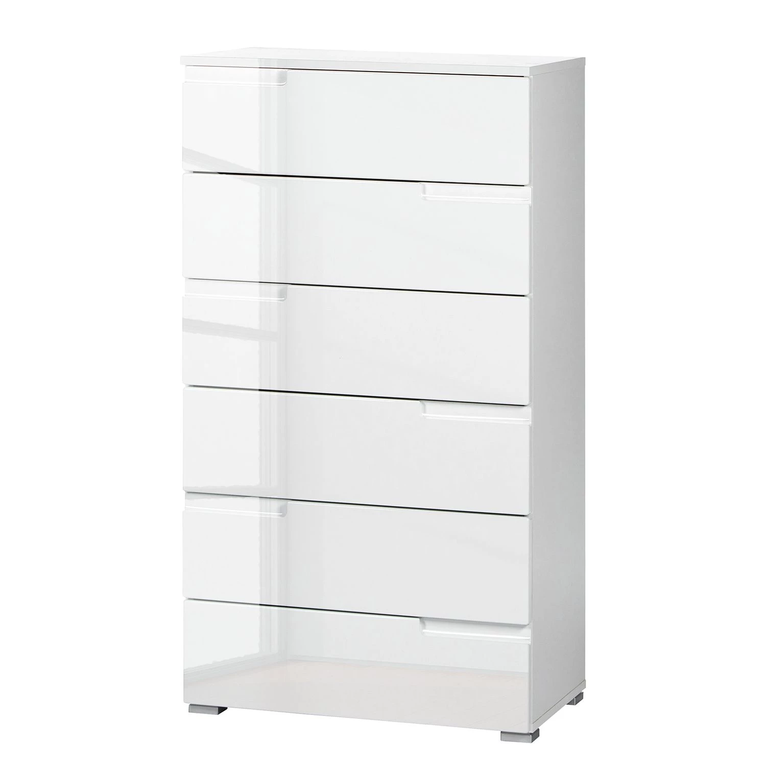 Fredriks Commode Larado III - Blanc brillant / Blanc 1 Fredriks Commode Larado III - Blanc brillant / Blanc
