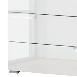 Fredriks Commode Larado III - Blanc brillant / Blanc 5 Fredriks Commode Larado III - Blanc brillant / Blanc -Commodes Soldes kommode larado iii hochglanz weiss weiss 3093889