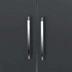 Maja Möbel Commode Merit - Gris brillant / Imitation chêne de Sonoma 6 Maja Möbel Commode Merit - Gris brillant / Imitation chêne de Sonoma -Commodes Soldes kommode merit hochglanz grau eiche sonoma dekor 347658