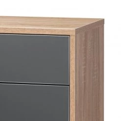 Maja Möbel Commode Merit - Gris brillant / Imitation chêne de Sonoma 7 Maja Möbel Commode Merit - Gris brillant / Imitation chêne de Sonoma -Commodes Soldes kommode merit hochglanz grau eiche sonoma dekor 347659