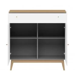 Germania Commode Monteo I - Blanc / Chêne -Commodes Soldes kommode monteo weiss eiche 4943336