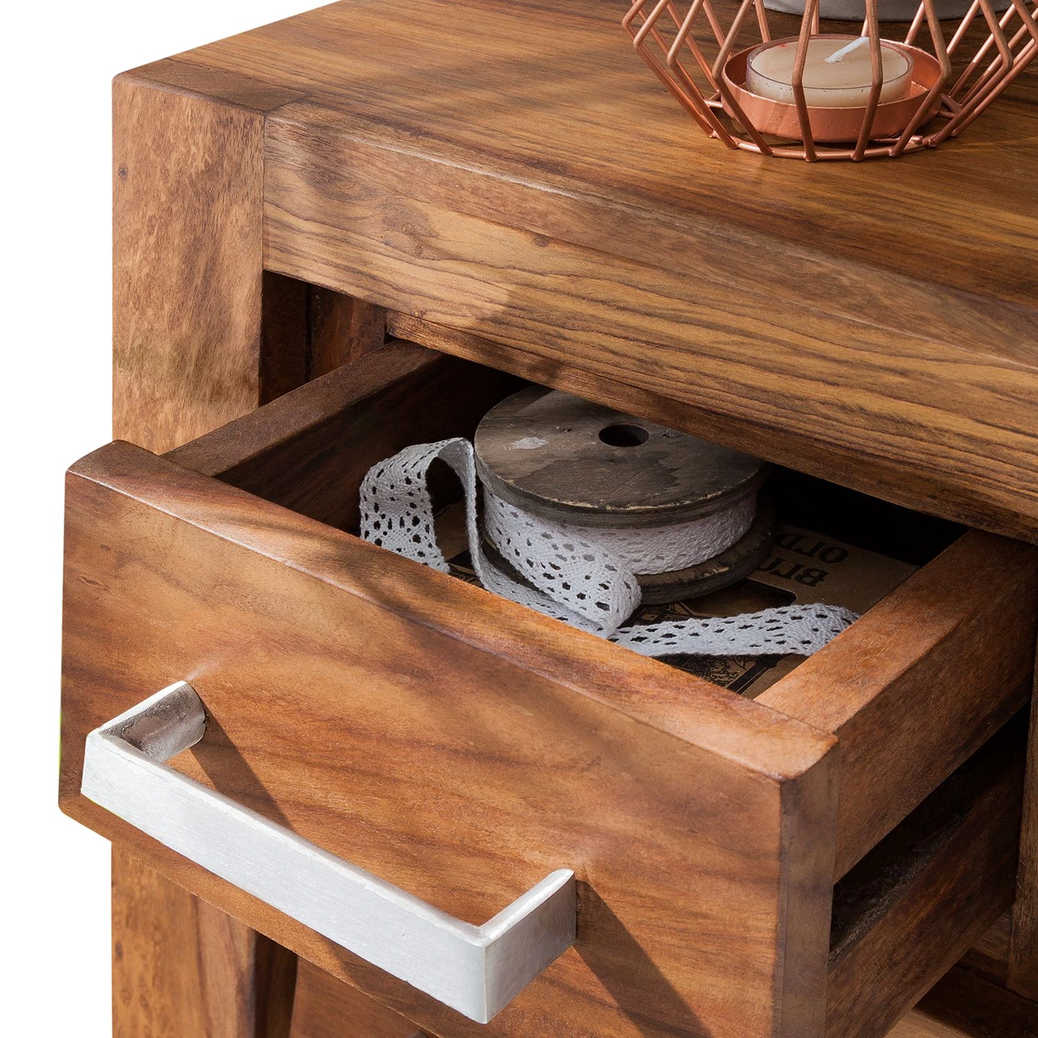 Ars Natura Commode Ohio I - Sheesham massif ciré 7 Ars Natura Commode Ohio I - Sheesham massif ciré – Image 7