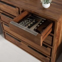 Ars Natura Commode Trangle - Sheesham massif -Commodes Soldes kommode trangle sheesham massiv 4014260