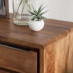 Ars Natura Commode Trangle - Sheesham massif -Commodes Soldes kommode trangle sheesham massiv 4014264