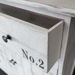 Maison Belfort Commode Nadi I - Partiellement en paulownia massif - Blanc cassé - 86 cm 14 Maison Belfort Commode Nadi I - Partiellement en paulownia massif - Blanc cassé - 86 cm -Commodes Soldes kommode weiss antik 4727984