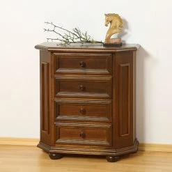 Montreux Commode à tiroirs Arabella II - Tulipier partiellement massif - Teinté et lasuré à l'ancienne -Commodes Soldes schubladenkommode arabella ii tulpenbaum teilmassiv antik gebeizt lackiert 1429594