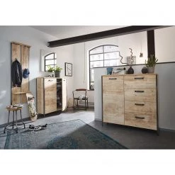 Schildmeyer Commode Harkon II - Imitation chêne de Findus - Largeur : 118 cm -Commodes Soldes schuhkommode harkon i eiche findus dekor 117 5 cm 5015088