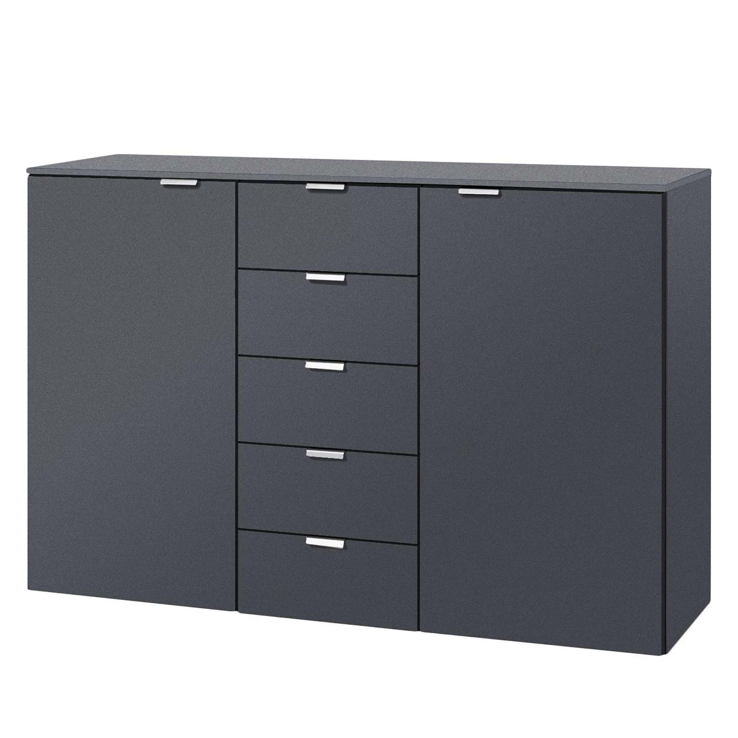Express Möbel Buffet Carina I - Graphite - Hauteur : 100 cm 1 Express Möbel Buffet Carina I - Graphite - Hauteur : 100 cm
