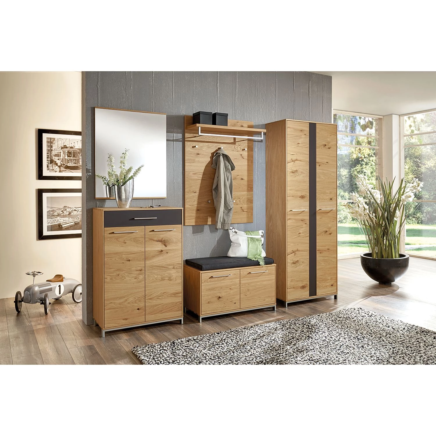 Voss Commode Vedo II - Chêne / Anthracite 2 Voss Commode Vedo II - Chêne / Anthracite – Image 2